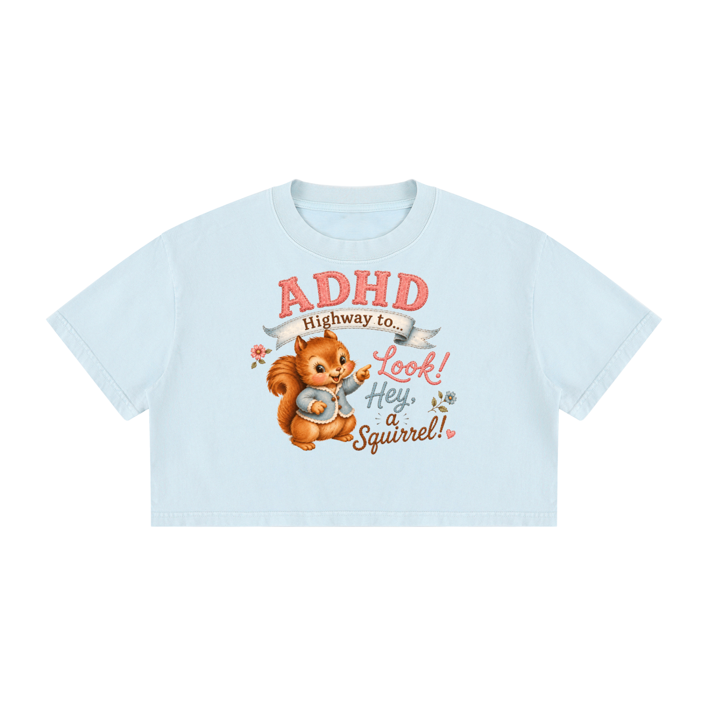 Women's Mineral Wash Cotton Crop T-Shirt