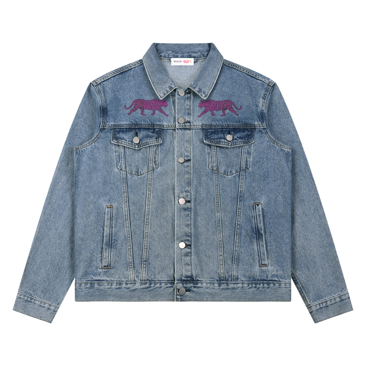 Unisex Vintage Wash Denim Jacket
