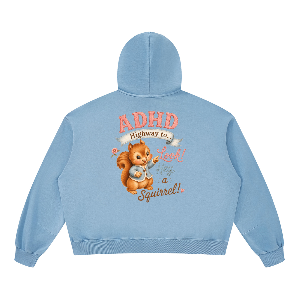 Unisex Boxy Vintage Washed Hoodie