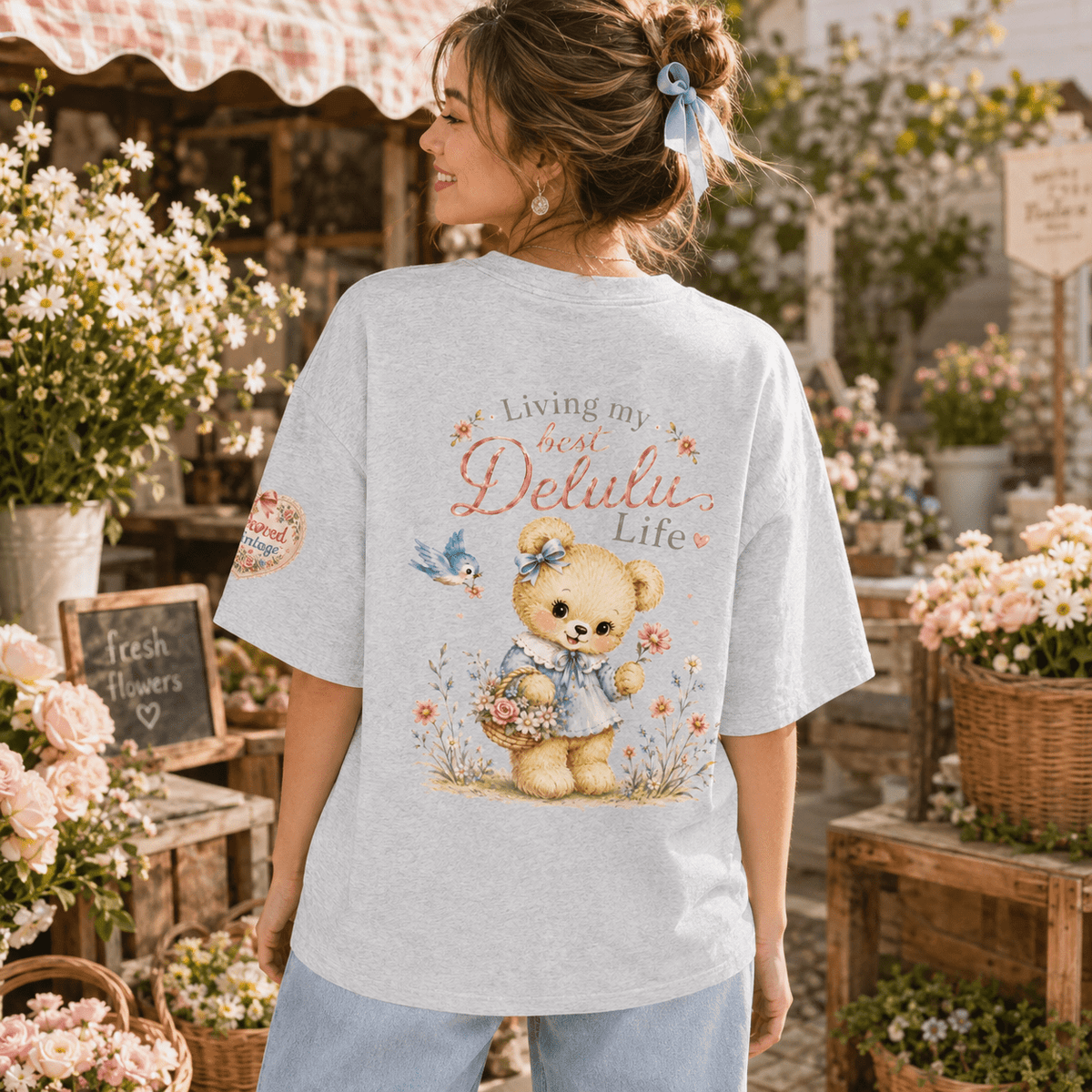 Bel🩷ved Vintage™ Delulu Life — Heavyweight Drop Shoulder Tee - Beloved Study Co