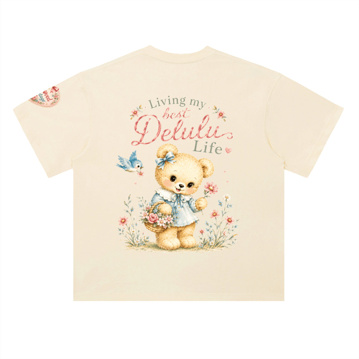 Bel🩷ved Vintage™ Delulu Life — Heavyweight Drop Shoulder Tee - Beloved Study Co