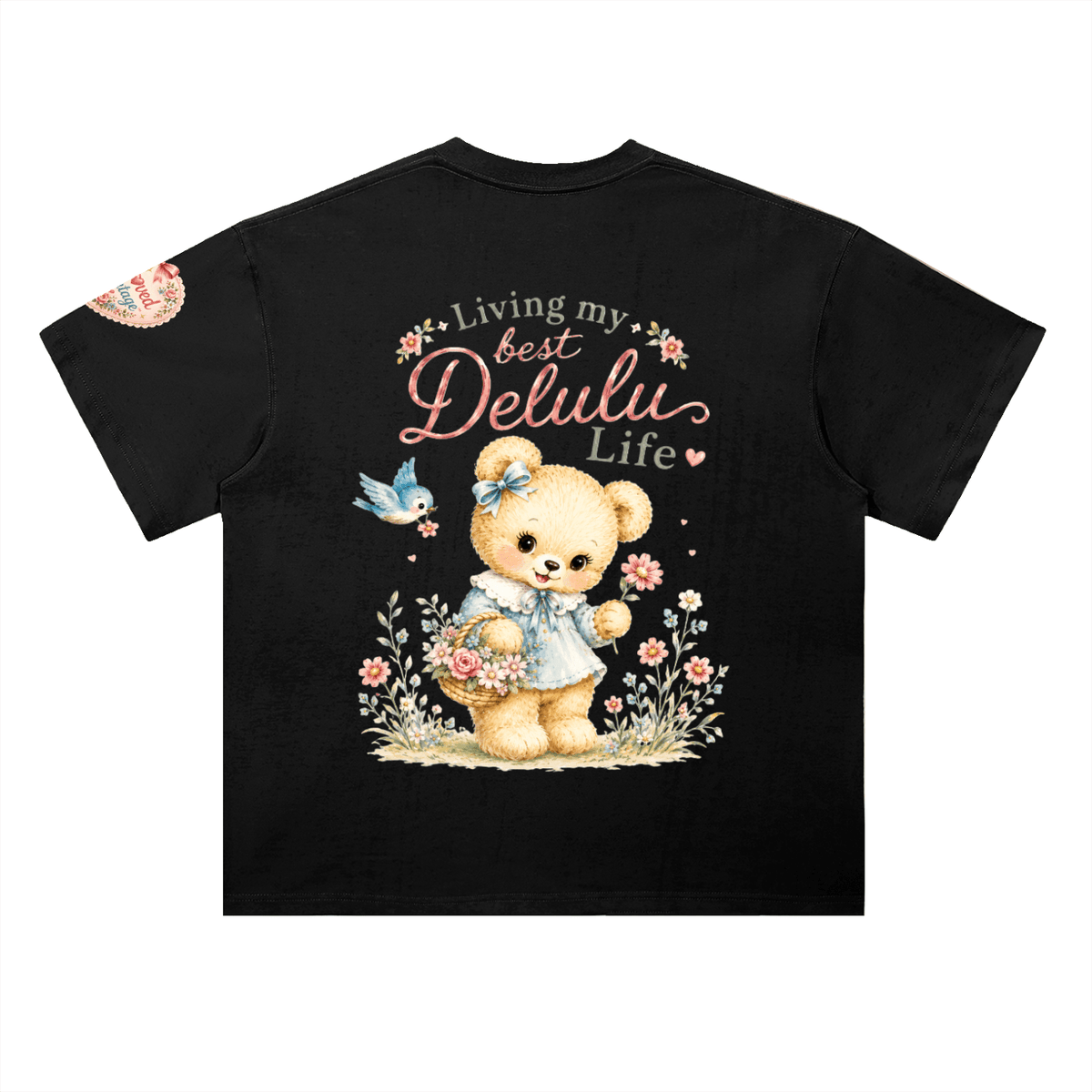 Bel🩷ved Vintage™ Delulu Life — Heavyweight Drop Shoulder Tee - Beloved Study Co