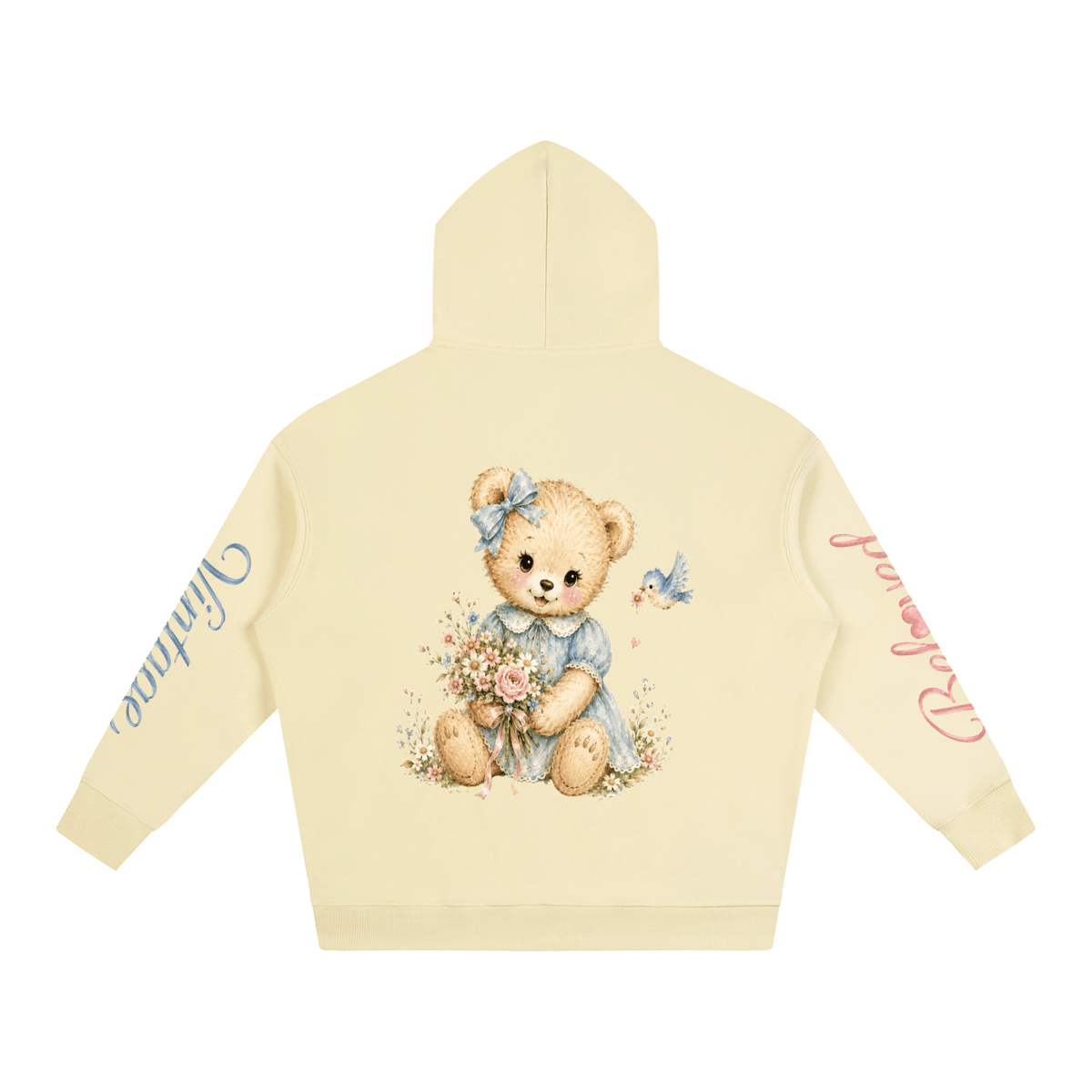 Bel🩷ved Vintage™ Hero Teddy — Oversize Fleeced Hoodie - Beloved Study Co