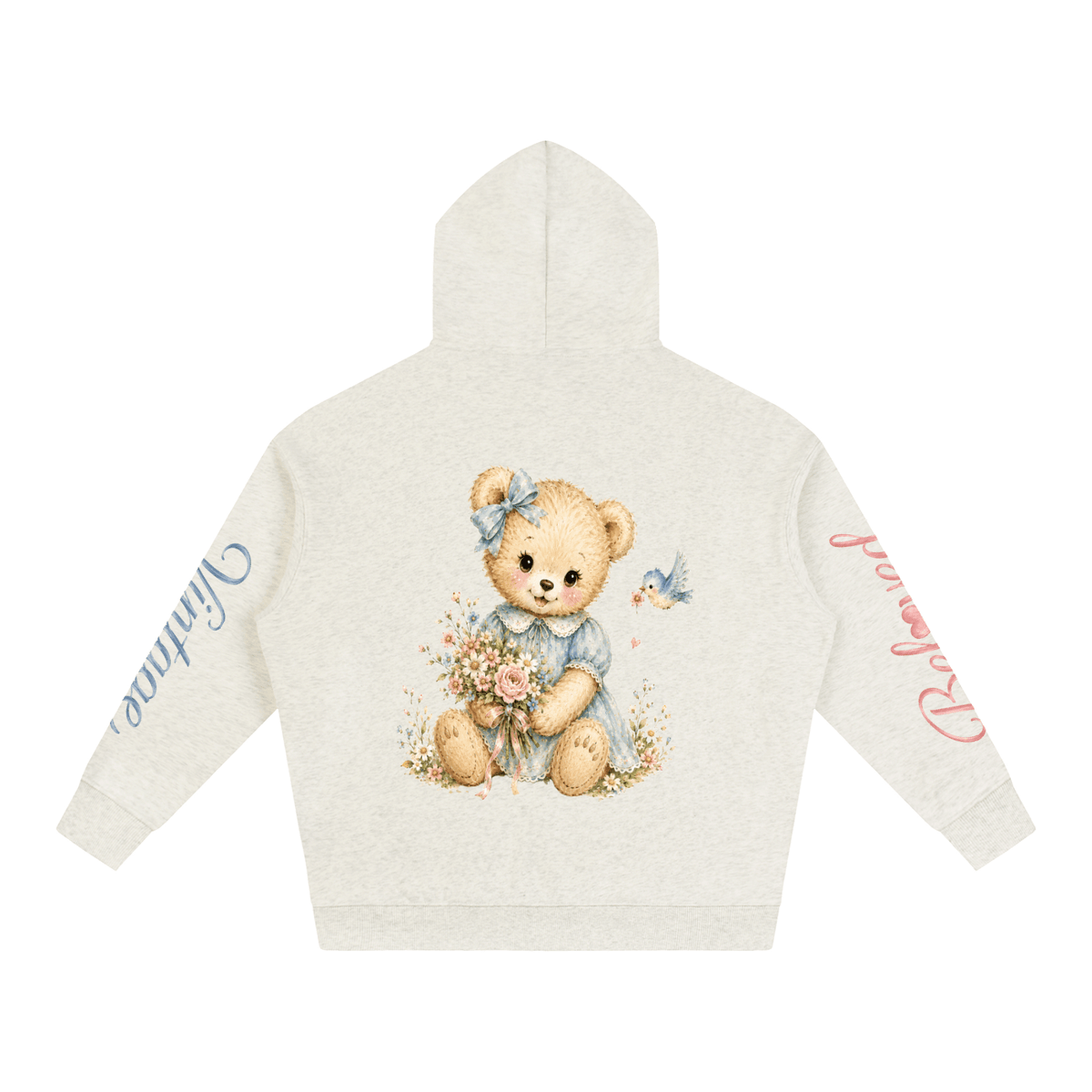 Bel🩷ved Vintage™ Hero Teddy — Oversize Fleeced Hoodie - Beloved Study Co