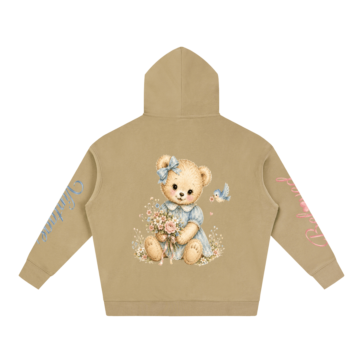 Bel🩷ved Vintage™ Hero Teddy — Oversize Fleeced Hoodie - Beloved Study Co