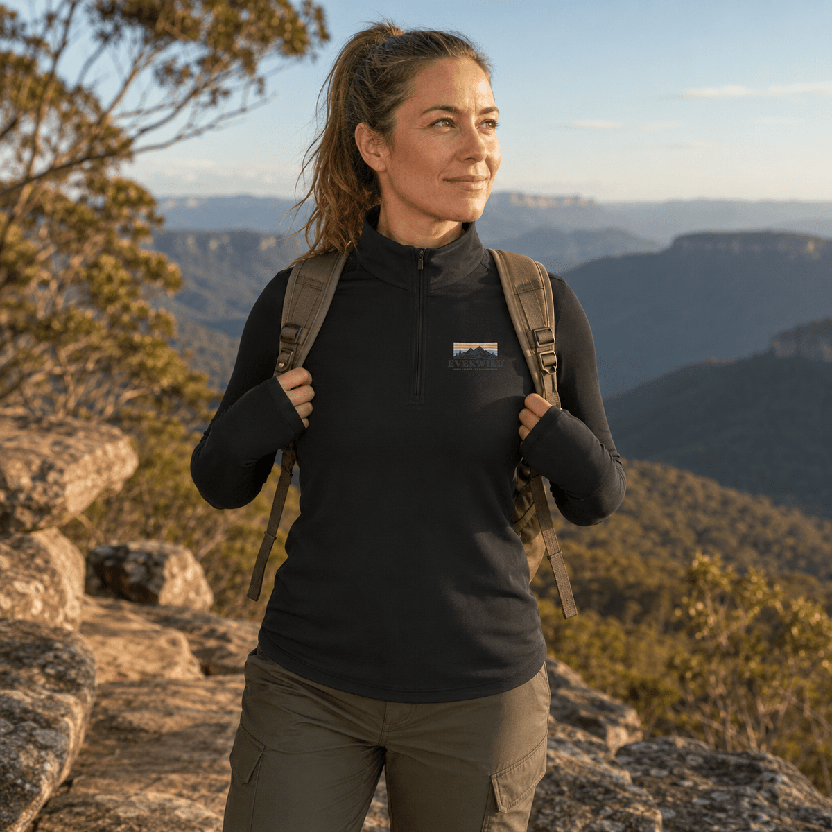 Everwild™ Fitted Hiking Top — Quarter-Zip Pullover - Beloved Study Co