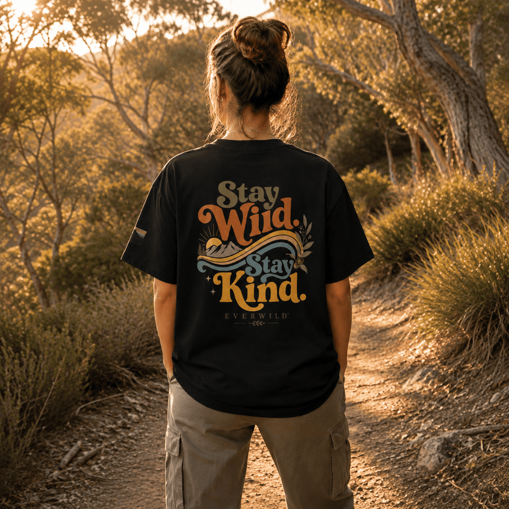 Everwild™ Stay Wild. Stay Kind. — Oversized Cotton Tee - Beloved Study Co