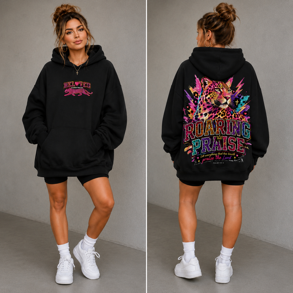 Roaring Praise Psalm Premium Heavyweight Hoodie