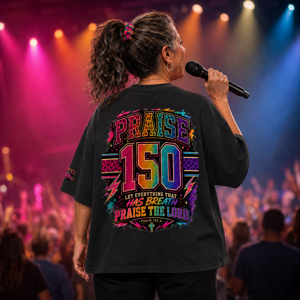 Roaring Praise™ Psalm 150 — Premium Oversized Cotton Tee - Beloved Study Co