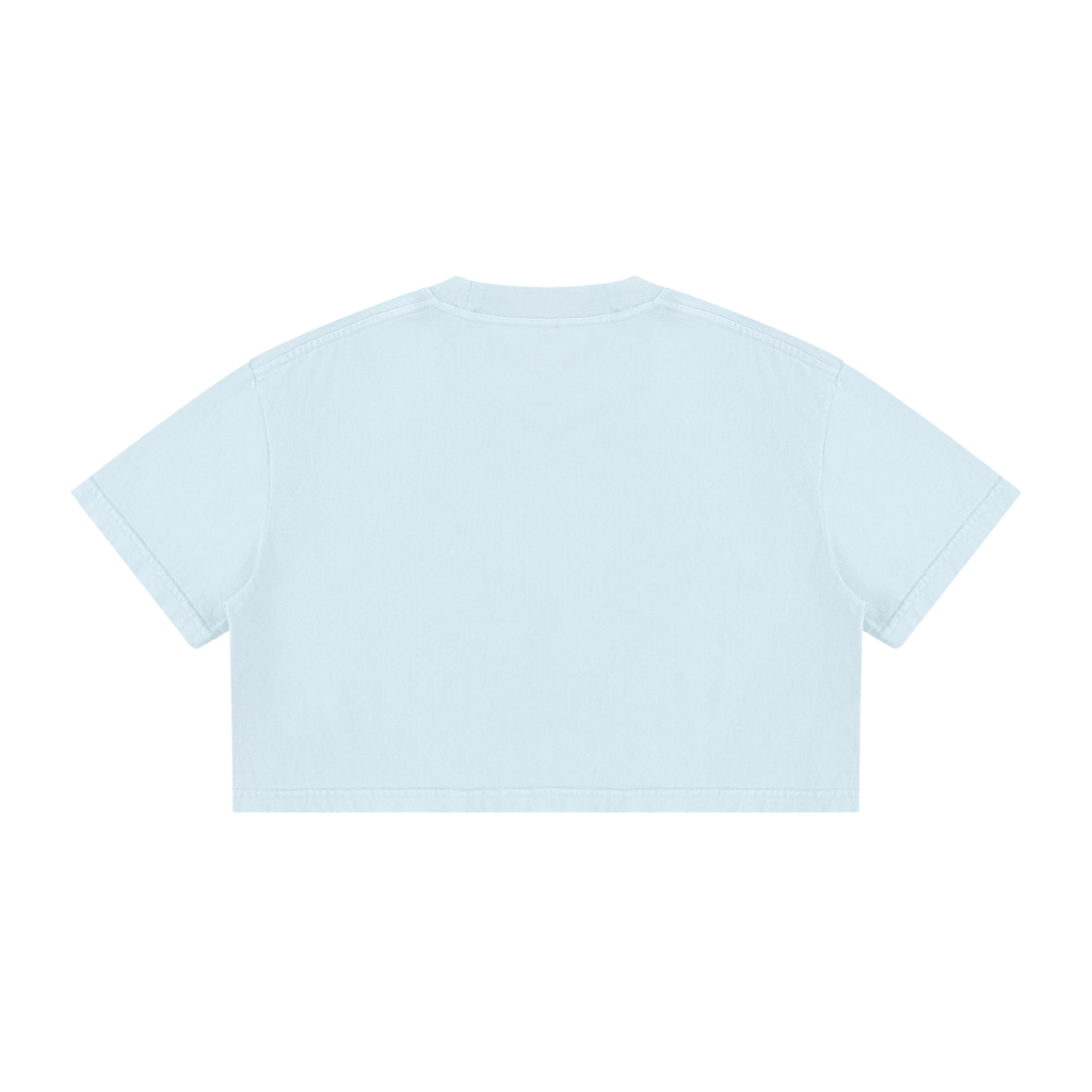 Women's Mineral Wash Cotton Crop T-Shirt - Beloved Study Co