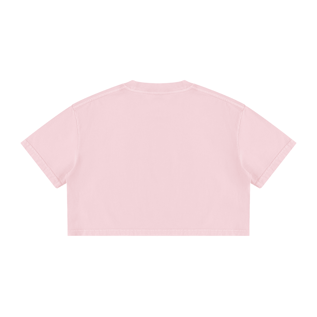 Women's Mineral Wash Cotton Crop T-Shirt - Beloved Study Co